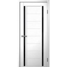 Дверь межкомнатная Сибирь Профиль Ла Стелла 203 Макиато, стекло черное